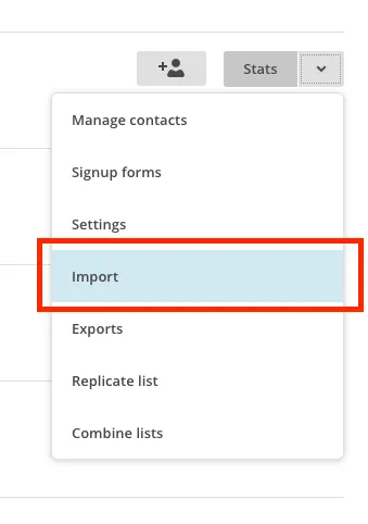 importing contacts